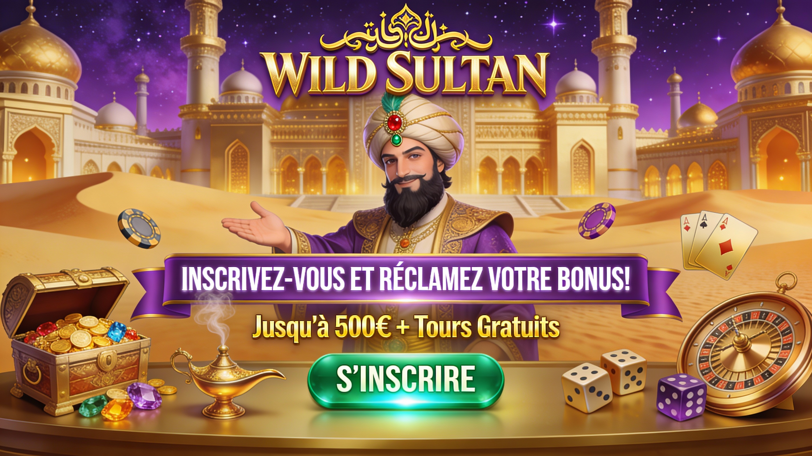 Wild Sultan Casino Banner